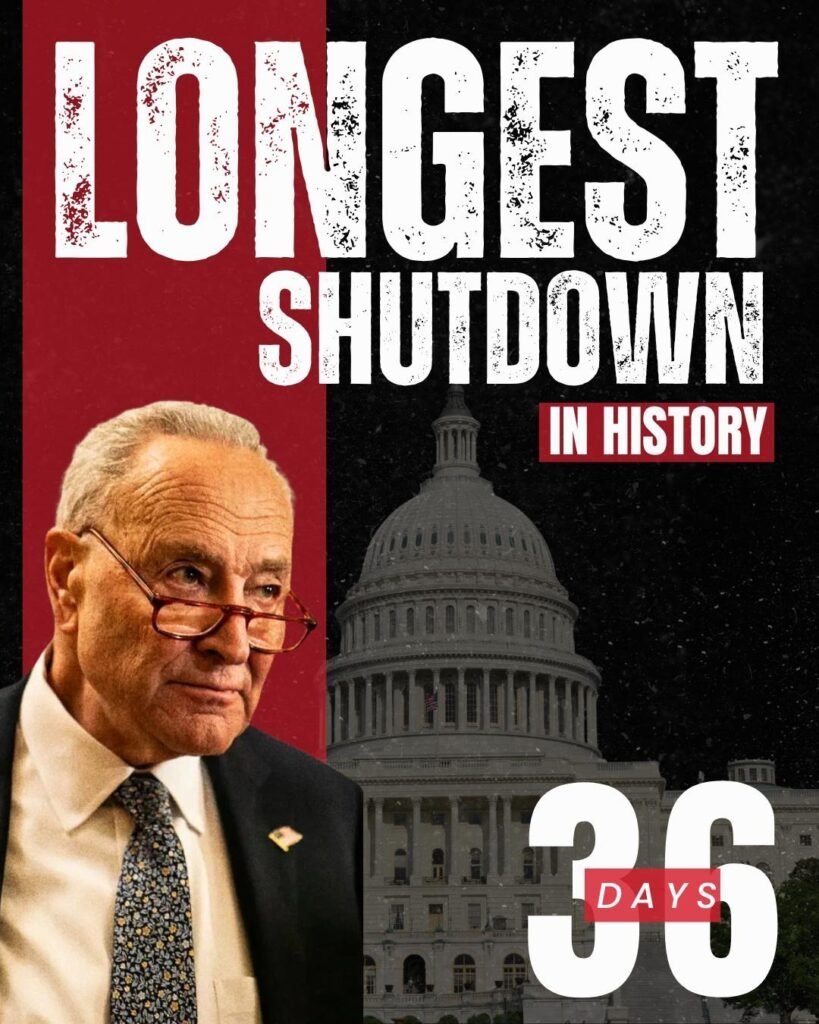Thank A Democrat For The Longest Shutdown In American History